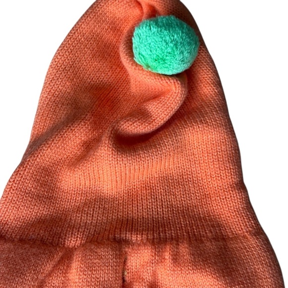 Halloween Pumpkin Hooded Dog Sweater Jack-o'-Lantern Costume - Picture 3 of 7